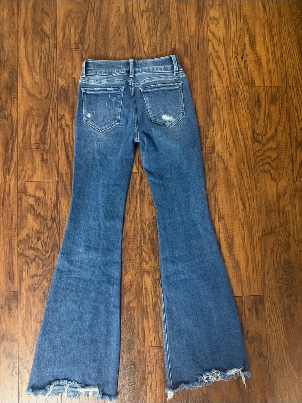 Flying Monkey Distressed Flare Jeans